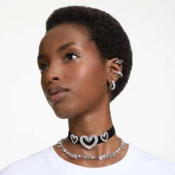 Matrix Hoop Earrings Heart, Small, White, Rhodium Plated 5653170 | Swarovski -King Power shop 0395f57c 81f8 5cdf b323 7cb92ba41131 38175.1672912533