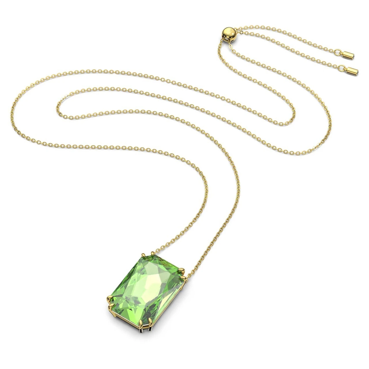 Swarovski Millenia Pendant Octagon Cut, Green, Gold-Tone Plated 5619491 2 Swarovski Millenia Pendant Octagon Cut, Green, Gold-Tone Plated 5619491 - Image 2