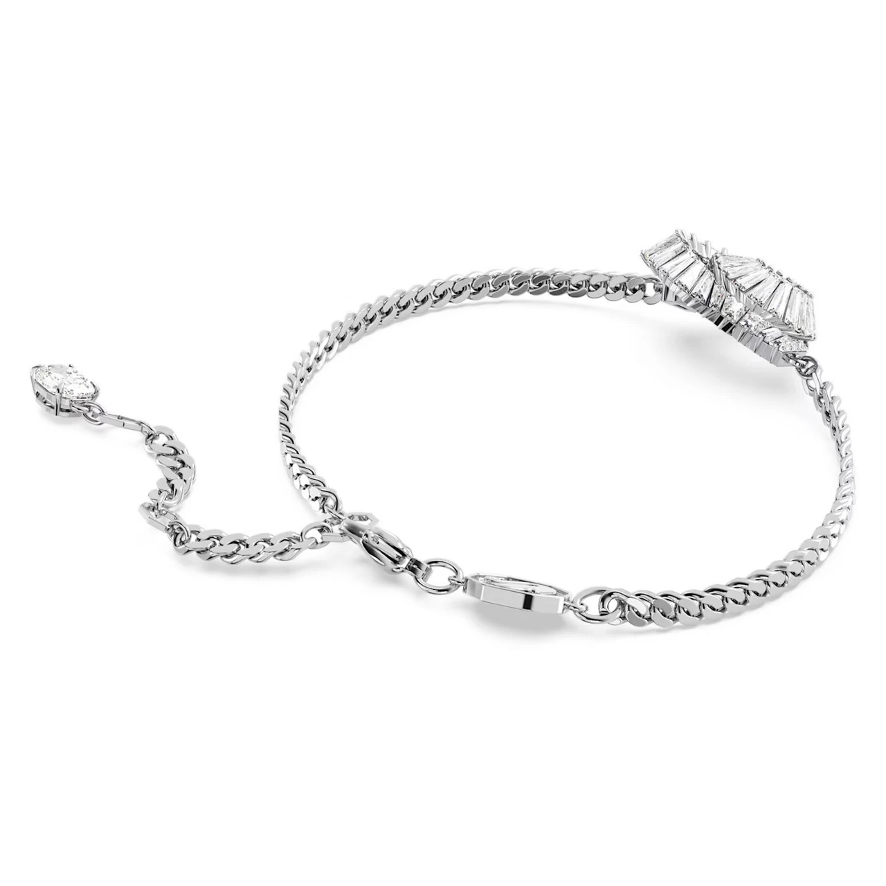 Swarovski Matrix Bracelet, Heart, White, Rhodium Plated 5648299 4 Swarovski Matrix Bracelet, Heart, White, Rhodium Plated 5648299 - Image 4