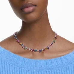 Gema Necklace, Mixed Cuts, Multicolored, Rhodium Plated 5656397 | Swarovski -King Power shop 1e95fbb7 fdaa 5b42 95b2 ab6c9d6d8e71 98788.1689058486