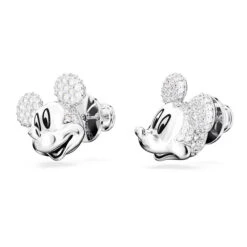 Disney100 Disney Mickey Mouse Stud Earrings, White, Rhodium Plated 5668781 | Swarovski -King Power shop 210867a5 e0f1 5c33 98bd 7e8ed52dc7af 80681.1696253970