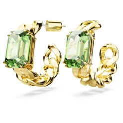 Millenia Hoop Earrings, Octagon Cut, Green, Gold-Tone Plated 5671253 | Swarovski -King Power shop 2aa4e14b 865b 5219 ac05 8ed18399e5b7 39718.1692519955