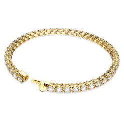 Matrix Tennis Bracelet, Round Cut, Small, White, Gold-Tone Plated 5657664 (Size M) | Swarovski -King Power shop 3443c113 78b7 5d26 b4fe 1097817dcce0 79620.1677644202