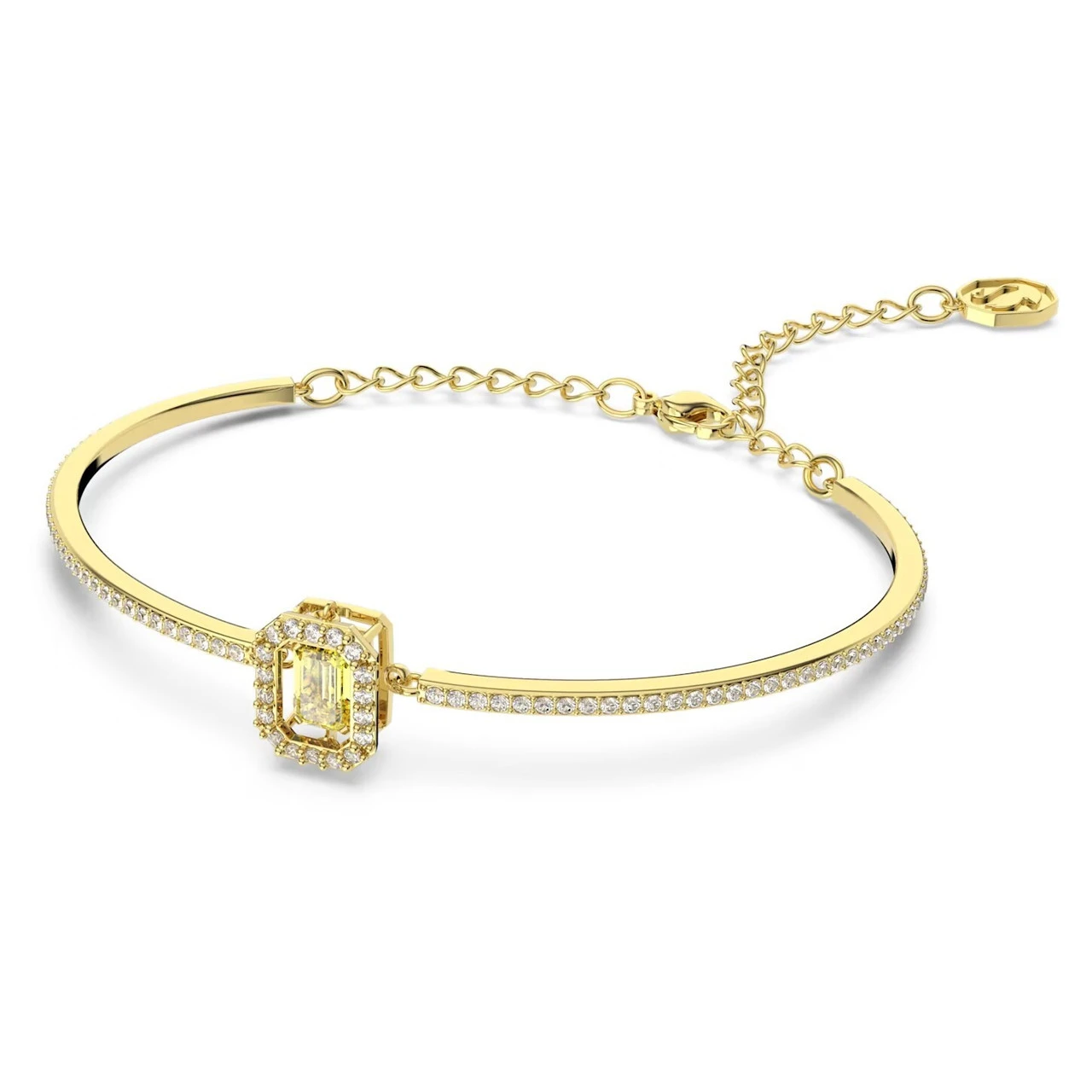 Swarovski Millenia Bangle Octagon Cut, Yellow, Gold-Tone Plated 5638488 2 Swarovski Millenia Bangle Octagon Cut, Yellow, Gold-Tone Plated 5638488 - Image 2
