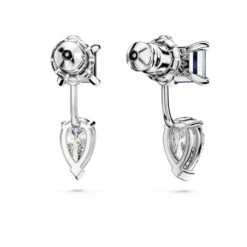 Mesmera Earring Jackets Mixed Cuts, Detachable, Blue, Rhodium Plated 5665767 | Swarovski -King Power shop 380280bc 7396 5c97 b612 45a6ce950105 98555.1688657878