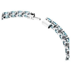 Matrix Tennis Bracelet, Round Cut, Medium, Blue, Rhodium Plated 5648928 (Size M) | Swarovski -King Power shop 3d12e20c 8498 59a8 afca d0b470fa6e02 73689.1681361217