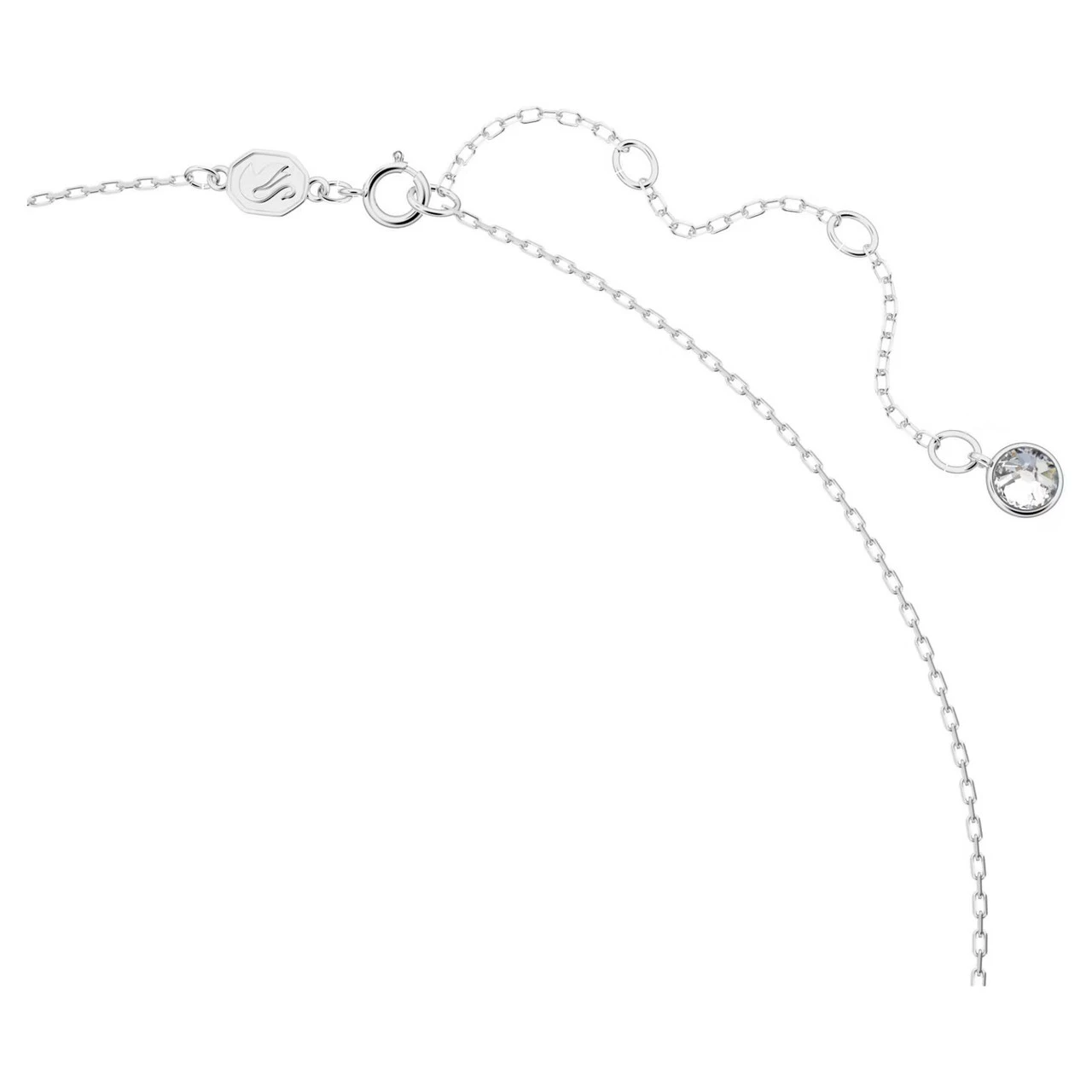 Swarovski Ortyx Necklace, Triangle Cut, White, Rhodium Plated 5643021 3 Swarovski Ortyx Necklace, Triangle Cut, White, Rhodium Plated 5643021 - Image 3