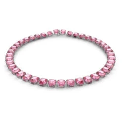 Swarovski Millenia Necklace, Octagon Cut, Pink, Rhodium Plated 5608807