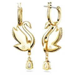 Iconic Swan Drop Earrings, Swan, Yellow, Gold-Tone Plated 5647543 | Swarovski -King Power shop 41a1ad7d ff4d 5822 928c 9f1e85e437b2 65235.1674085997