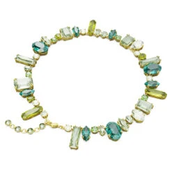 Gema Necklace, Mixed Cuts, Green, Gold-Tone Plated 5657388 | Swarovski -King Power shop 453587f0 4d92 5bb5 8d30 9770ca45e31e 65825.1689058006