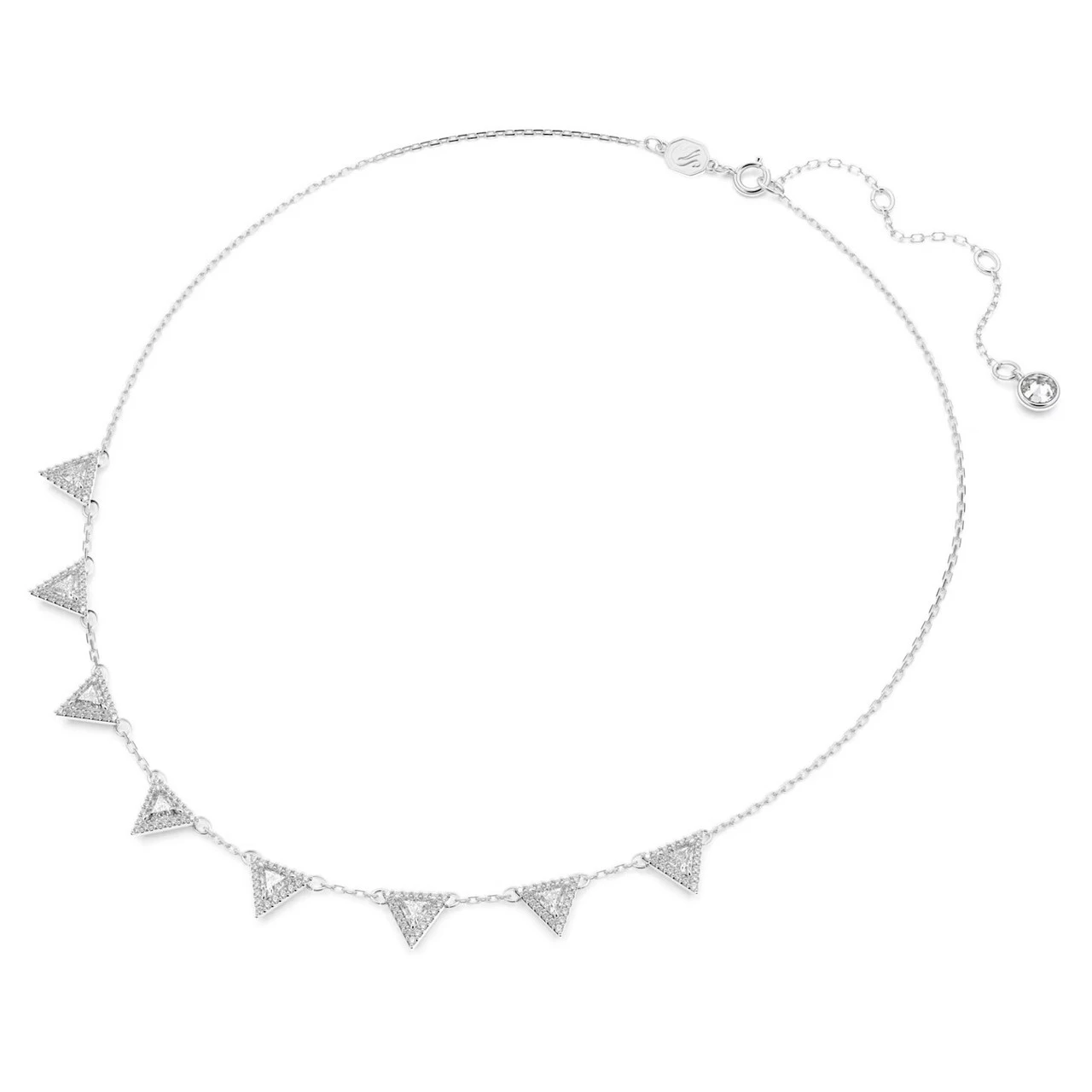Swarovski Ortyx Necklace, Triangle Cut, White, Rhodium Plated 5643021 2 Swarovski Ortyx Necklace, Triangle Cut, White, Rhodium Plated 5643021 - Image 2