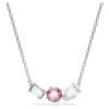 Mesmera Pendant, Mixed Cuts, Pink, Rhodium Plated 5668275 | Swarovski