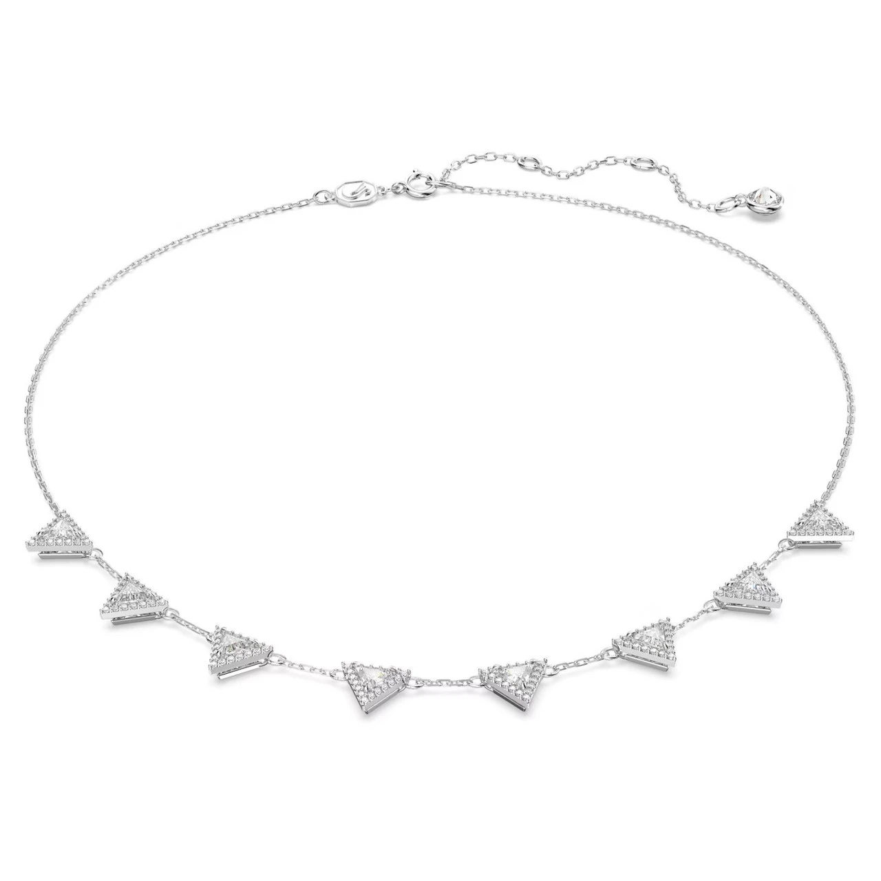 Swarovski Ortyx Necklace, Triangle Cut, White, Rhodium Plated 5643021 1 Swarovski Ortyx Necklace, Triangle Cut, White, Rhodium Plated 5643021