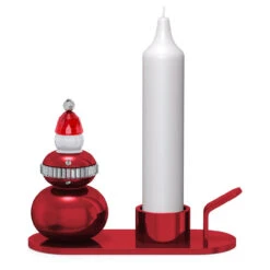 Swarovski Holiday Cheers Santa Claus Candle Holder, Red, 5596392
