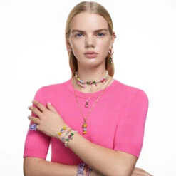 Matrix Hoop Earrings, Baguette Cut, Pink, Rose Gold-Tone Plated 5657726 | Swarovski -King Power shop 55f23ebc 0056 590d 804e dd221e72b857 12234.1675145106