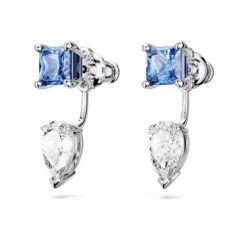 Mesmera Earring Jackets Mixed Cuts, Detachable, Blue, Rhodium Plated 5665767 | Swarovski -King Power shop 57fe49dd 796b 5166 b8d1 cd98f8b4e738 08782.1688657878