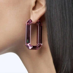 Lucent Hoop Earrings, Pink, 5633955 | Swarovski -King Power shop 59366f17 2ef3 53a5 b265 226f0a7445a2 62141.1643275227