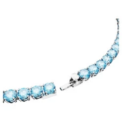 Matrix Tennis Necklace, Round Cut, Medium, Blue, Rhodium Plated 5661187 | Swarovski -King Power shop 5bf479c1 a6da 518c 9d73 ad4f372aab5e 09284.1681320237