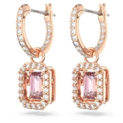 Millenia Drop Earrings, Octagon Cut, Pink, Rose Gold-Tone Plated 5649474 | Swarovski -King Power shop 609cd0d3 71cb 5d12 8dee 11724062952d 49471.1674083553