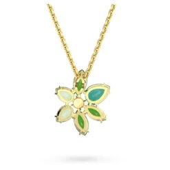 Gema Pendant, Mixed Cuts, Flower, Green, Gold-Tone Plated 5658399 | Swarovski -King Power shop 6b7105ec 50c4 5af6 9d8d 2532e5253691 77860.1681276717