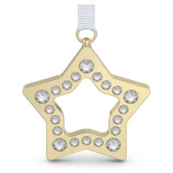Holiday Magic Star Ornament, Small, Gold Tone 5655936 | Swarovski