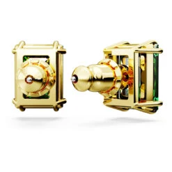 Matrix Stud Earrings, Rectangular Cut, Green, Gold-Tone Plated 5677142 | Swarovski -King Power shop 7a3c9785 44e2 5845 95ba 835f36bec427 99387.1690134149