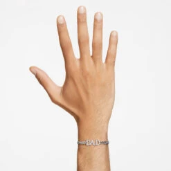 Father's Day - Dad Bracelet, White, Rhodium Plated 5658330 (Size L) | Swarovski -King Power shop 7c8d03f0 ea67 531d 8aee 7de46666de57 00191.1675233122