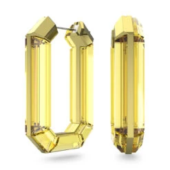 Lucent Hoop Earrings, Yellow, 5633954 | Swarovski