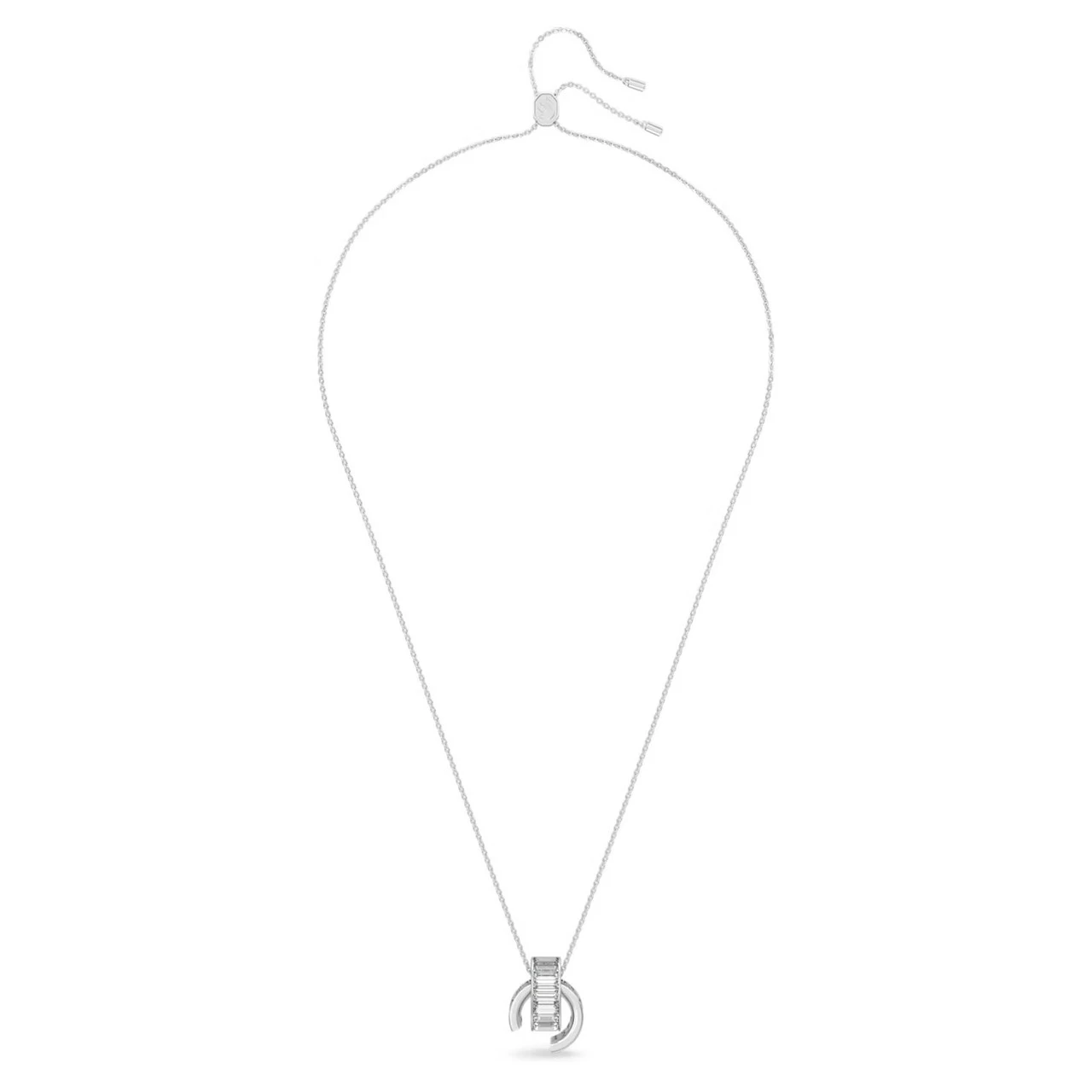 Swarovski Matrix Pendant Baguette Cut, White, Rhodium Plated 5639628 2 Swarovski Matrix Pendant Baguette Cut, White, Rhodium Plated 5639628 - Image 2