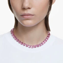 Swarovski Millenia Necklace, Octagon Cut, Pink, Rhodium Plated 5608807 -King Power shop 8b19104d 4c64 5e38 a5d3 ceedfb35473b 85753.1649913370