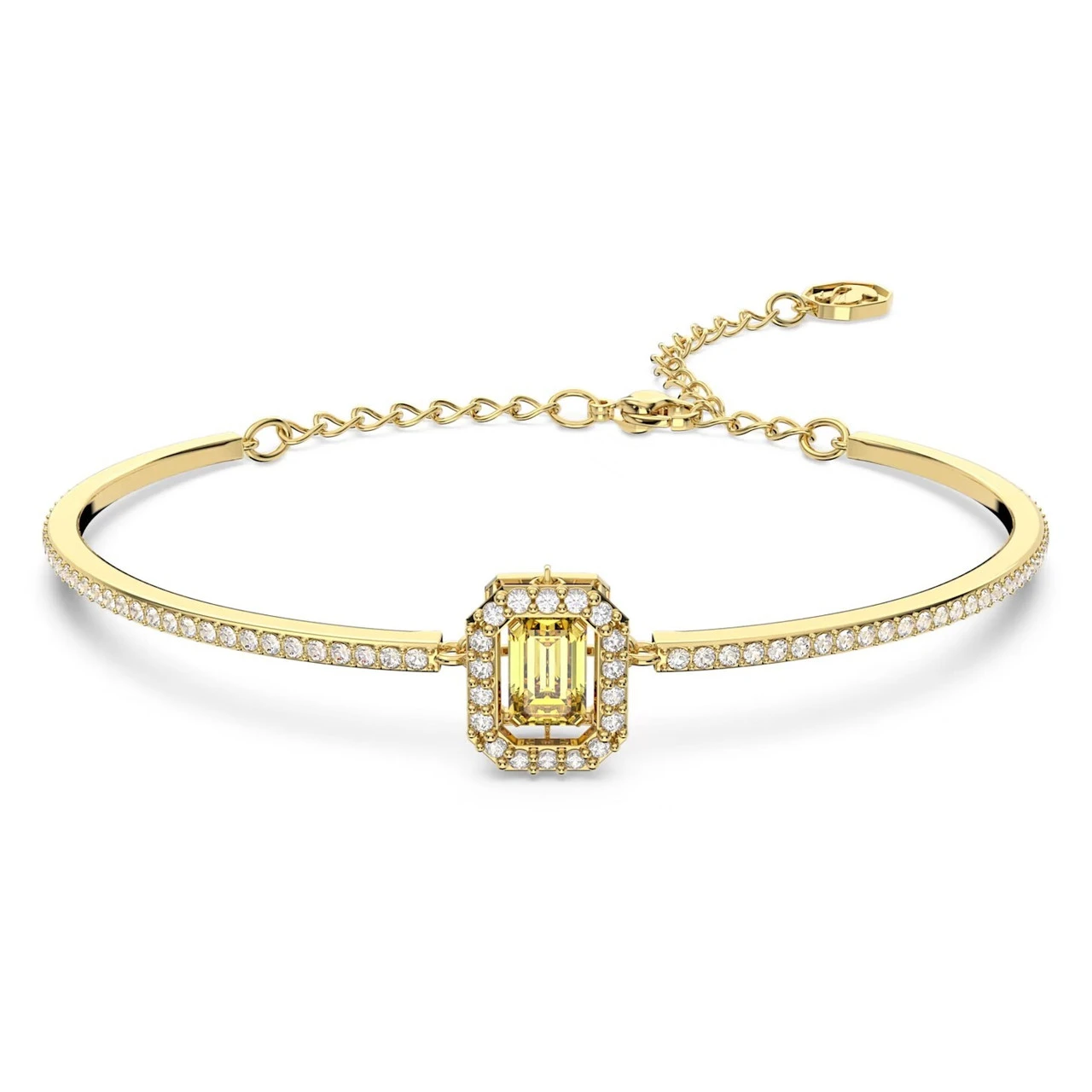 Swarovski Millenia Bangle Octagon Cut, Yellow, Gold-Tone Plated 5638488 1 Swarovski Millenia Bangle Octagon Cut, Yellow, Gold-Tone Plated 5638488