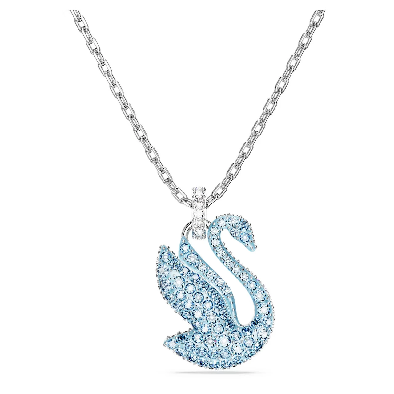 Iconic Swan Pendant, Blue, Rhodium Plated 5660594 | Swarovski 1 Iconic Swan Pendant, Blue, Rhodium Plated 5660594 | Swarovski