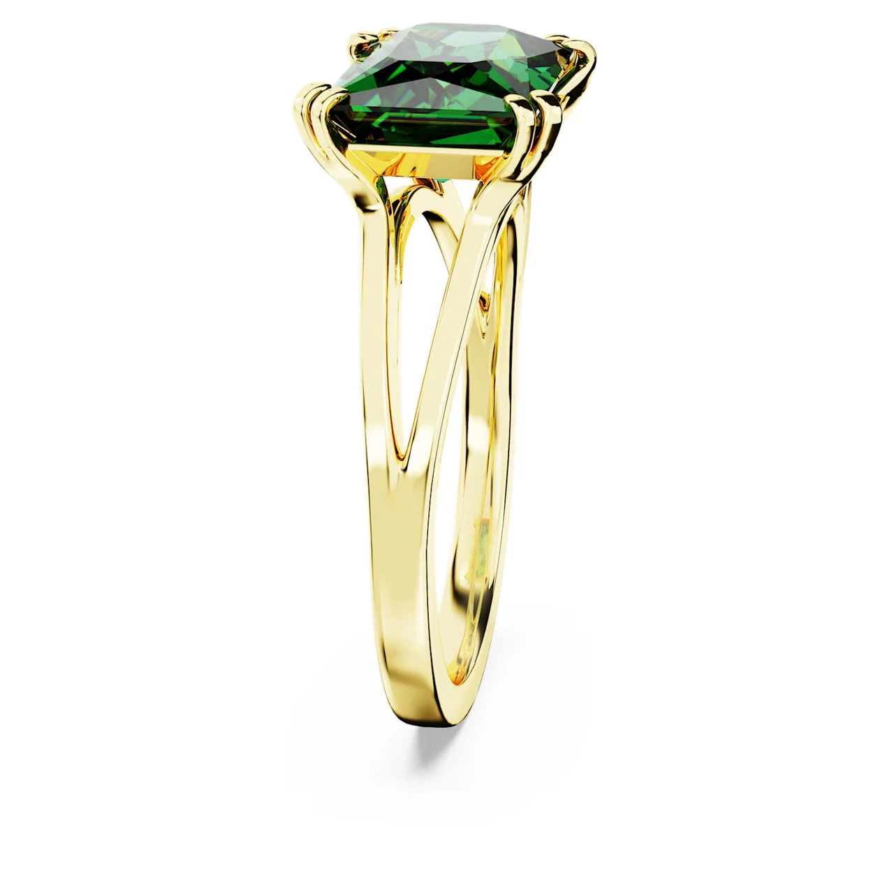 Matrix Cocktail Ring, Rectangular Cut, Green, Gold-Tone Plated 5677140 (Size 52/S/6) | Swarovski 3 Matrix Cocktail Ring, Rectangular Cut, Green, Gold-Tone Plated 5677140 (Size 52/S/6) | Swarovski - Image 3