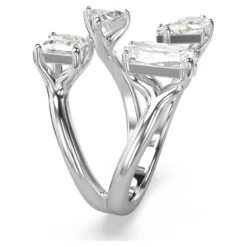 Mesmera Open Ring, Mixed Cuts, White, Silver-Tone Finish 5661704 (Size 55/M/7) | Swarovski -King Power shop 9ecd1aae e71e 5a69 be72 5464064cd635 76325.1693172269