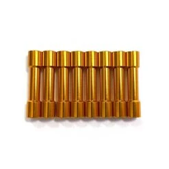 Aluminum Stepped Spacers - 30mm Gold