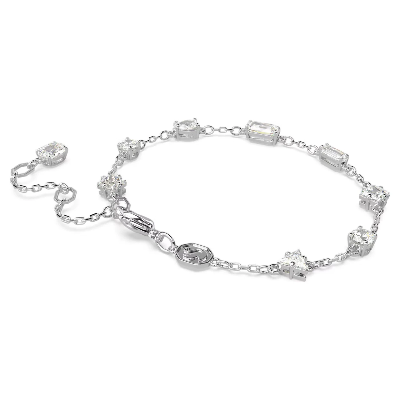 Mesmera Bracelet, Mixed Cuts, Scattered Design, White, Rhodium Plated 5661530 | Swarovski 4 Mesmera Bracelet, Mixed Cuts, Scattered Design, White, Rhodium Plated 5661530 | Swarovski - Image 4