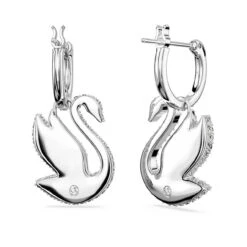 Iconic Swan Drop Earrings Swan, White, Rhodium Plated 5647545 | Swarovski -King Power shop a893ae4e ad09 57b2 966a 97993aa6af05 07729.1674085361