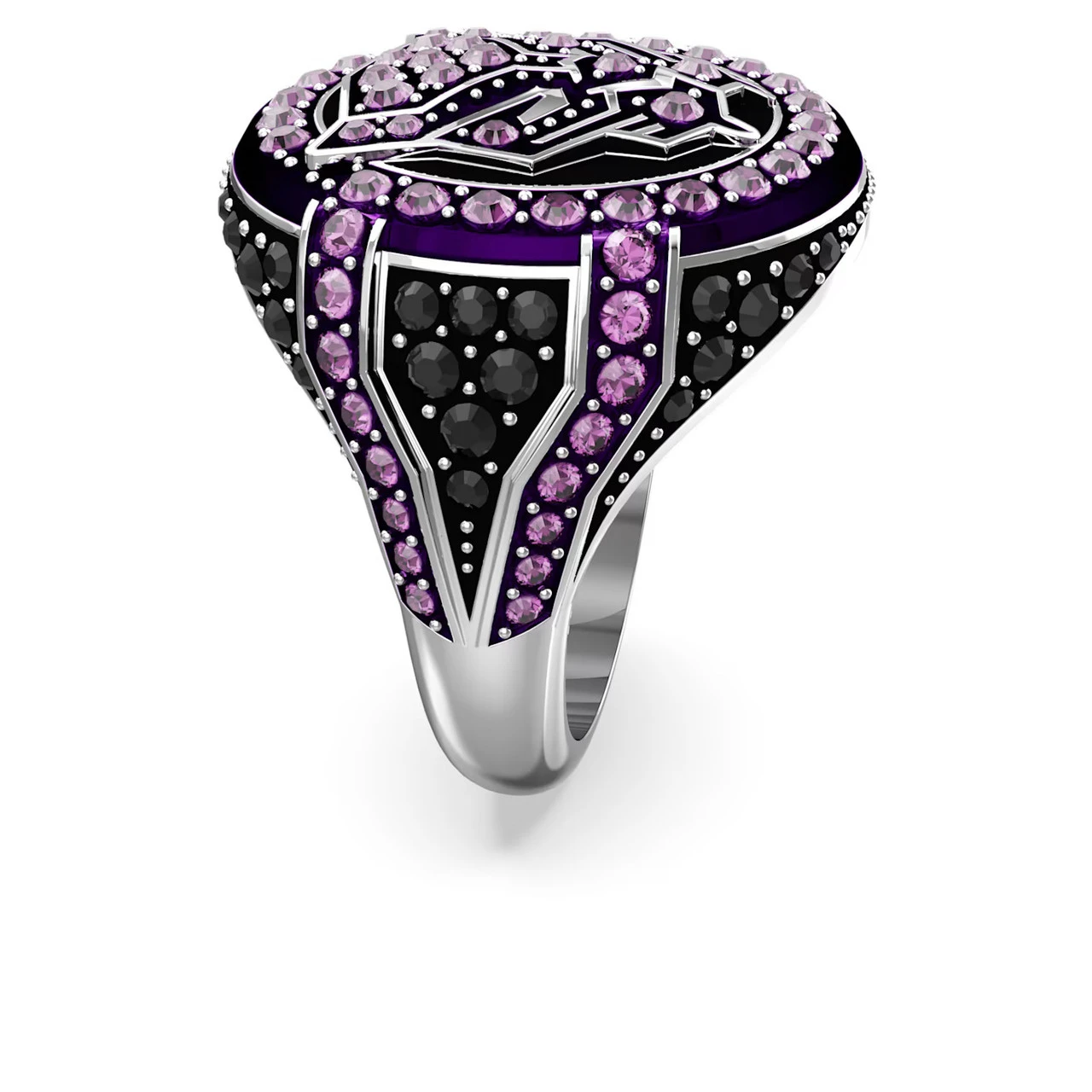 Black Panther © MARVEL Ring, Black Panther, Purple, Rhodium Plated 5650877 (Size 55/M/7) | Swarovski 2 Black Panther © MARVEL Ring, Black Panther, Purple, Rhodium Plated 5650877 (Size 55/M/7) | Swarovski - Image 2