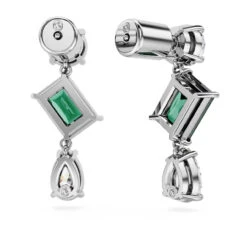 Mesmera Drop Earrings, Mixed Cuts, Green, Rhodium Plated 5665878 | Swarovski -King Power shop ac7ef9d8 7879 515c ad6c 231598120d85 10926.1692243962