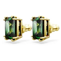 Matrix Stud Earrings, Rectangular Cut, Green, Gold-Tone Plated 5677142 | Swarovski -King Power shop ac95aa97 ed5a 5090 8662 39f8a8425788 22069.1690134149