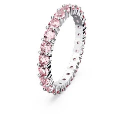 Swarovski Matrix Ring, Round Cut, Pink, Rhodium Plated 5658856 (Size 55/M/7) -King Power shop b43e4fc6 8c80 5fcc 90ad 3e03efc86f4a 64269.1675225958