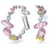 Swarovski Gema Hoop Earrings Mixed Cuts, Multicolored, Rhodium Plated 5613737