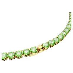 Matrix Tennis Necklace, Round Cut, Medium, Green, Gold-Tone Plated 5661189 | Swarovski -King Power shop b7e423ff c5a0 534d 95f3 081cad85c628 25300.1685318639