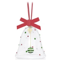 Holiday Cheers Dulcis Bell Ornament, White, 5658440 | Swarovski