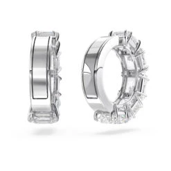 Millenia Clip Earrings, Square Cut, White, Rhodium Plated 5654557 | Swarovski -King Power shop c1098b83 a83d 51ed a6c1 4b699bbfa8f1 52510.1675222521