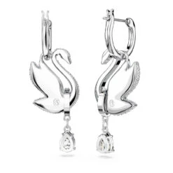 Iconic Swan Drop Earrings, Swan, Blue, Rhodium Plated 5660593 | Swarovski -King Power shop c1a5d49d 16d1 52c1 8699 9f98a8f694c9 43158.1688446228