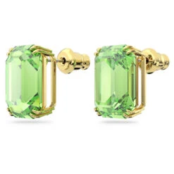 Swarovski Millenia Stud Earrings Octagon Cut, Green, Gold-Tone Plated 5638489 -King Power shop ca102a1c 49c7 52fd b542 5ad5db709ede 44910.1656046838