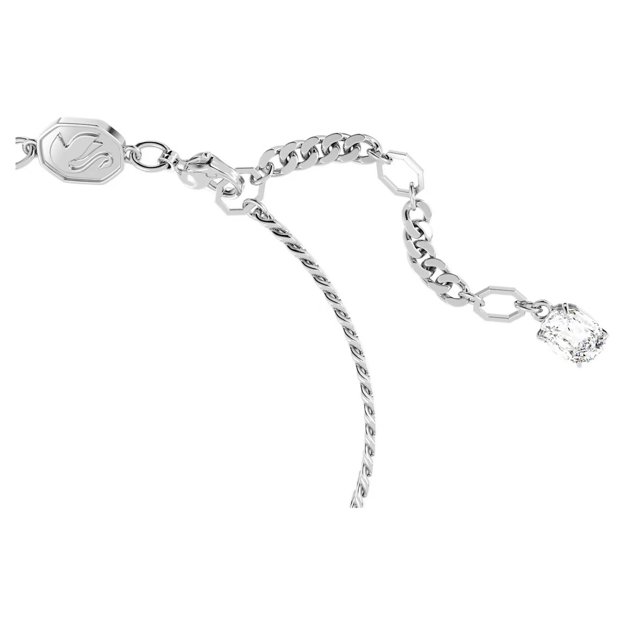 Swarovski Matrix Bracelet, Heart, White, Rhodium Plated 5648299 3 Swarovski Matrix Bracelet, Heart, White, Rhodium Plated 5648299 - Image 3