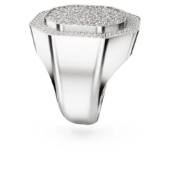Dextera Cocktail Ring, Octagon Shape, White, Rhodium Plated 5651384 (Size 62/XXL/9.5) | Swarovski -King Power shop cc339652 69f1 5031 9ed7 5d0767fe616d 88871.1681436489