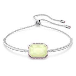 Swarovski Orbita Bracelet Octagon Cut Crystal, Multicolored, Rhodium Plated 5616642